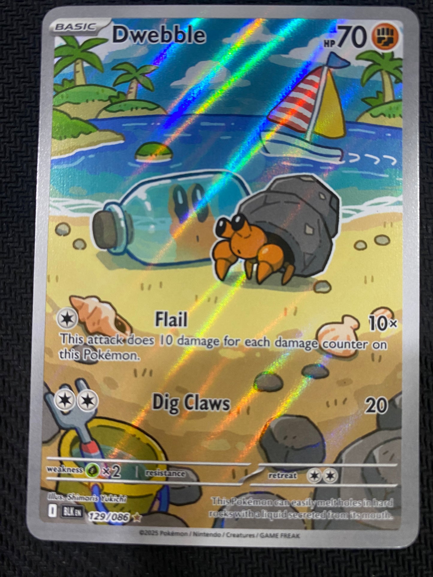 Dwebble 129/086 - Black Bolt - Illustration Rare