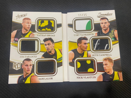 2025 AFL Select Seamless - Richmond Multi-Patch Featuring 6 Players - Team Multi-Patch 11/35