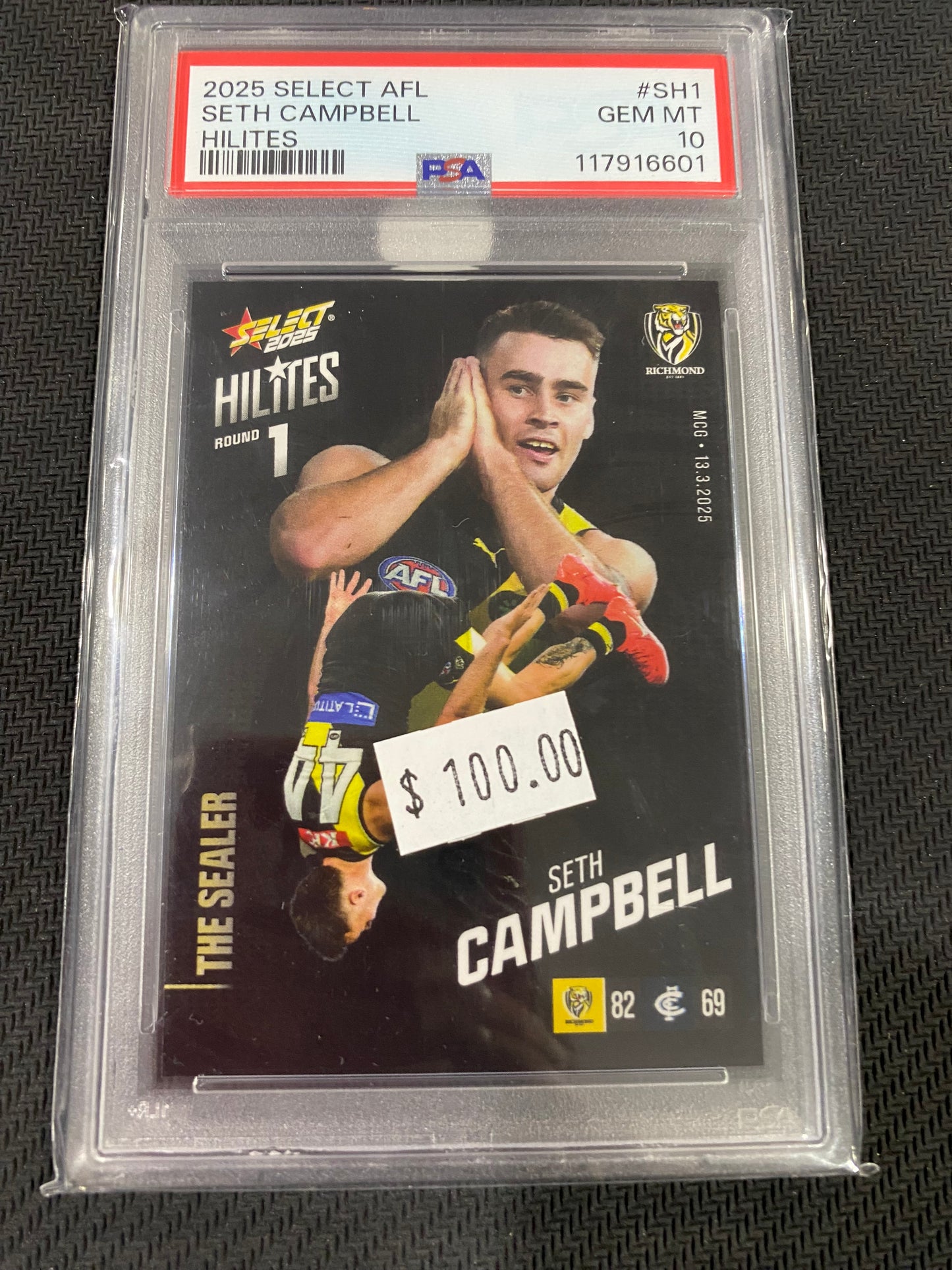 2025 AFL Select - Seth Campbell - PSA 10 - Hilites 32/816