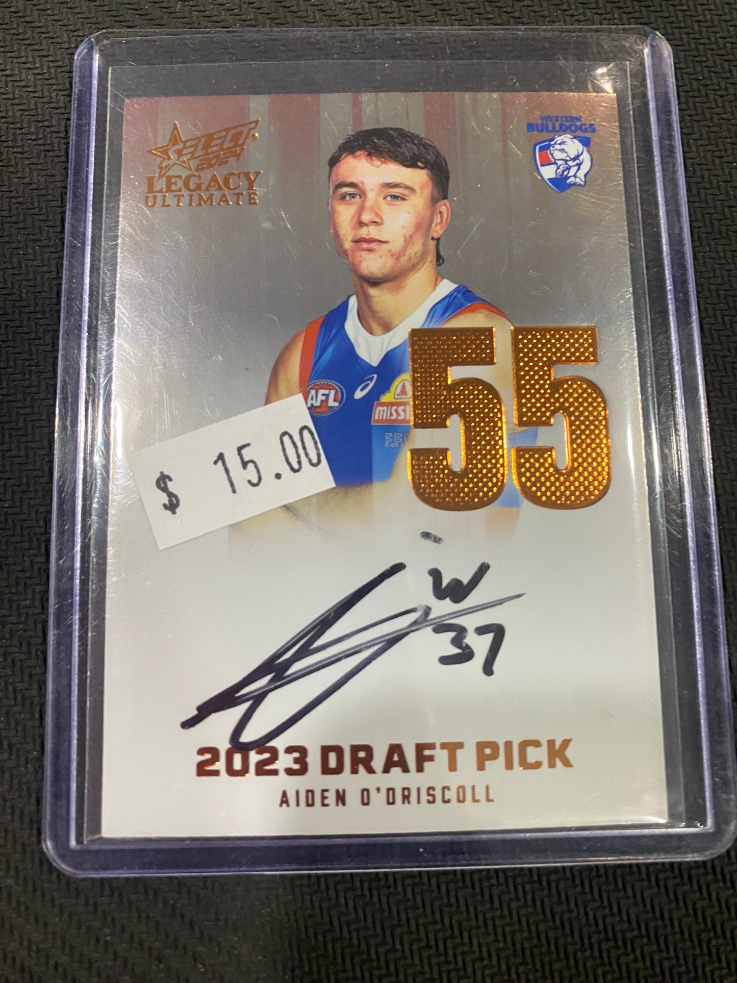 2024 AFL Select Legacy Ultimate - Aiden O’Driscoll - Draft Pick Signature Copper 120/175