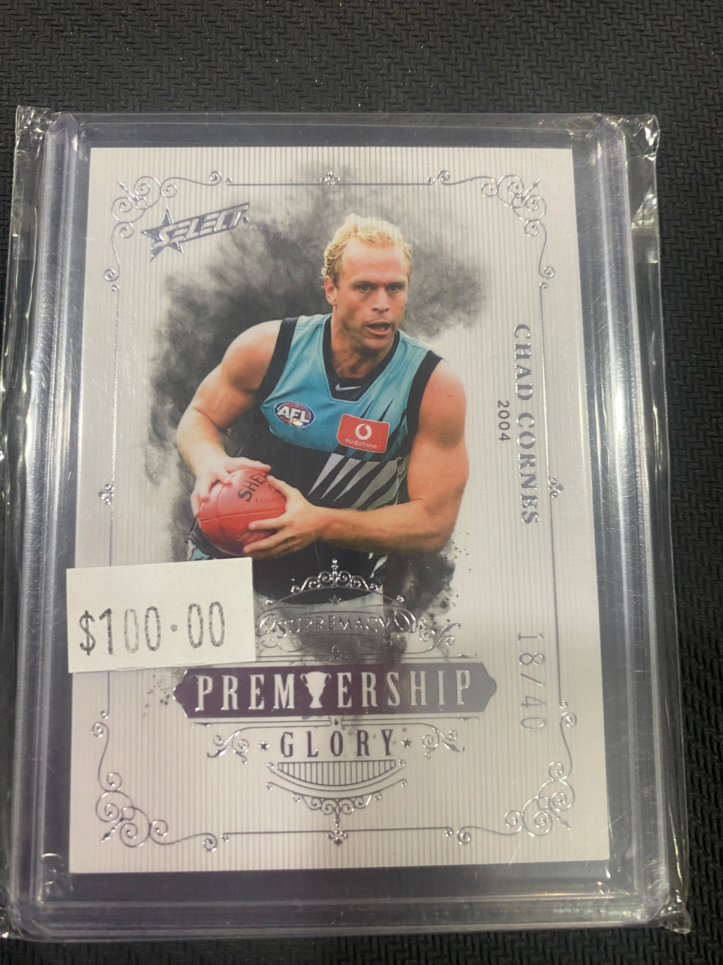 2019 AFL Select Supremacy - Chad Cornes - Premiership Glory Insert 18/40