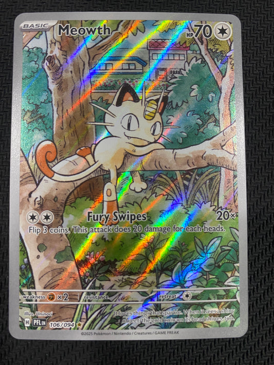 Meowth 106/094 - Phantasmal Flames - Illustration Rare