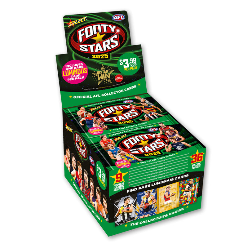 2025 SELECT AFL Footy Stars Cards Sealed Box (36 Packs) *MAX 2 PER PERSON*