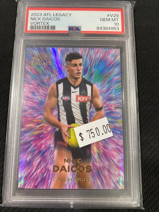 2023 AFL Select - Nick Daicos - PSA 10 - Vortex 54/60