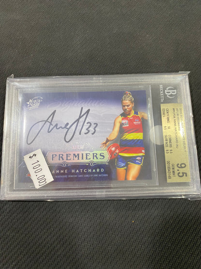 2022 AFLW Select - Anne Hatchard - BGS 9.5 - 2022 AFLW Premiers Signature 41/100