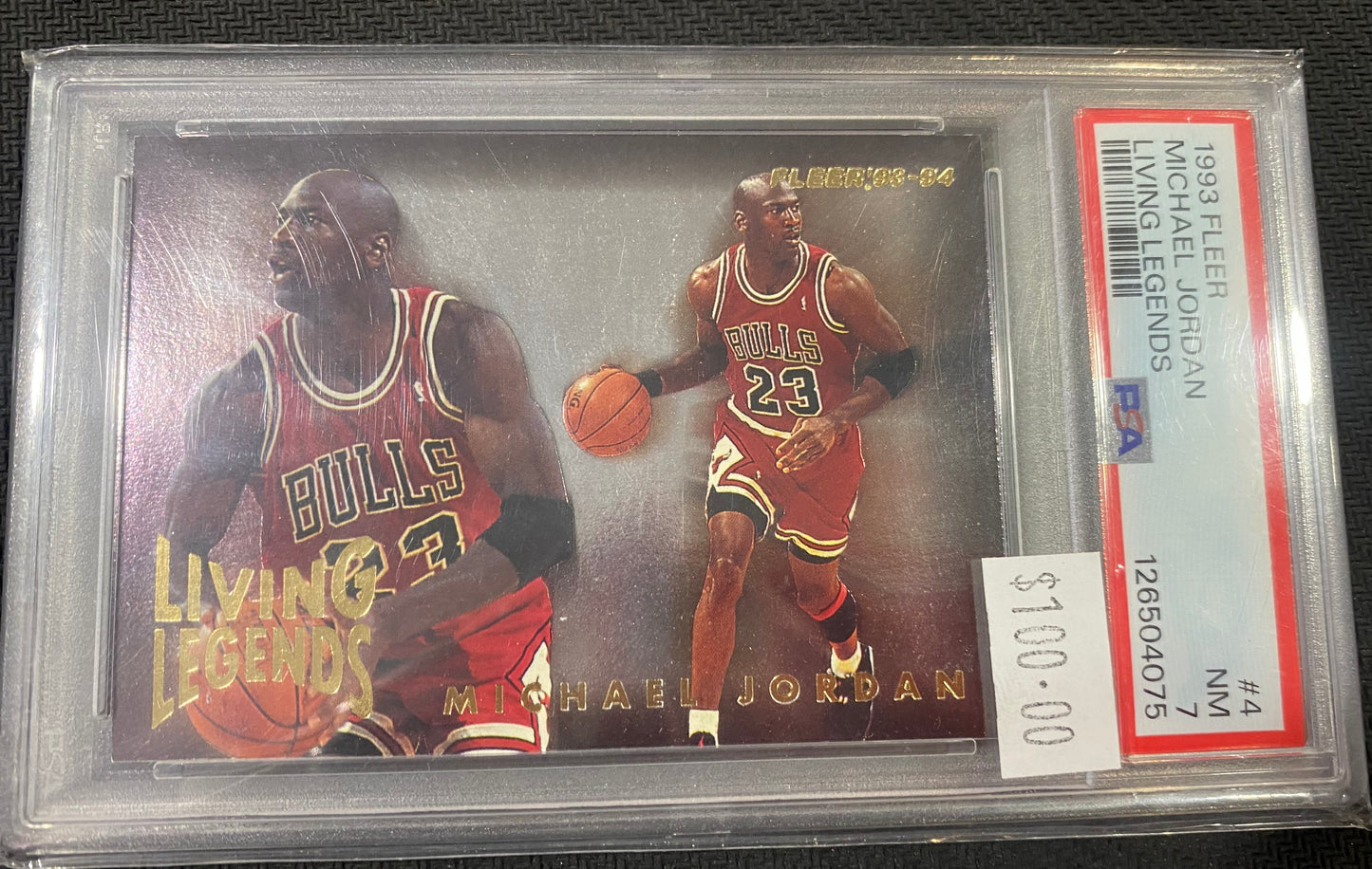1993 Fleer - Michael Jordan - PSA 7 - Living legends