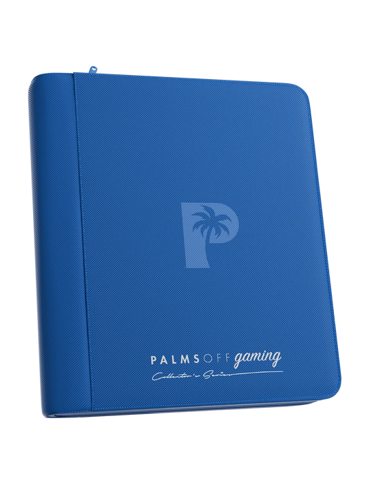 Collector's Series Top Loader Zip Binder - 4 Pocket - Blue