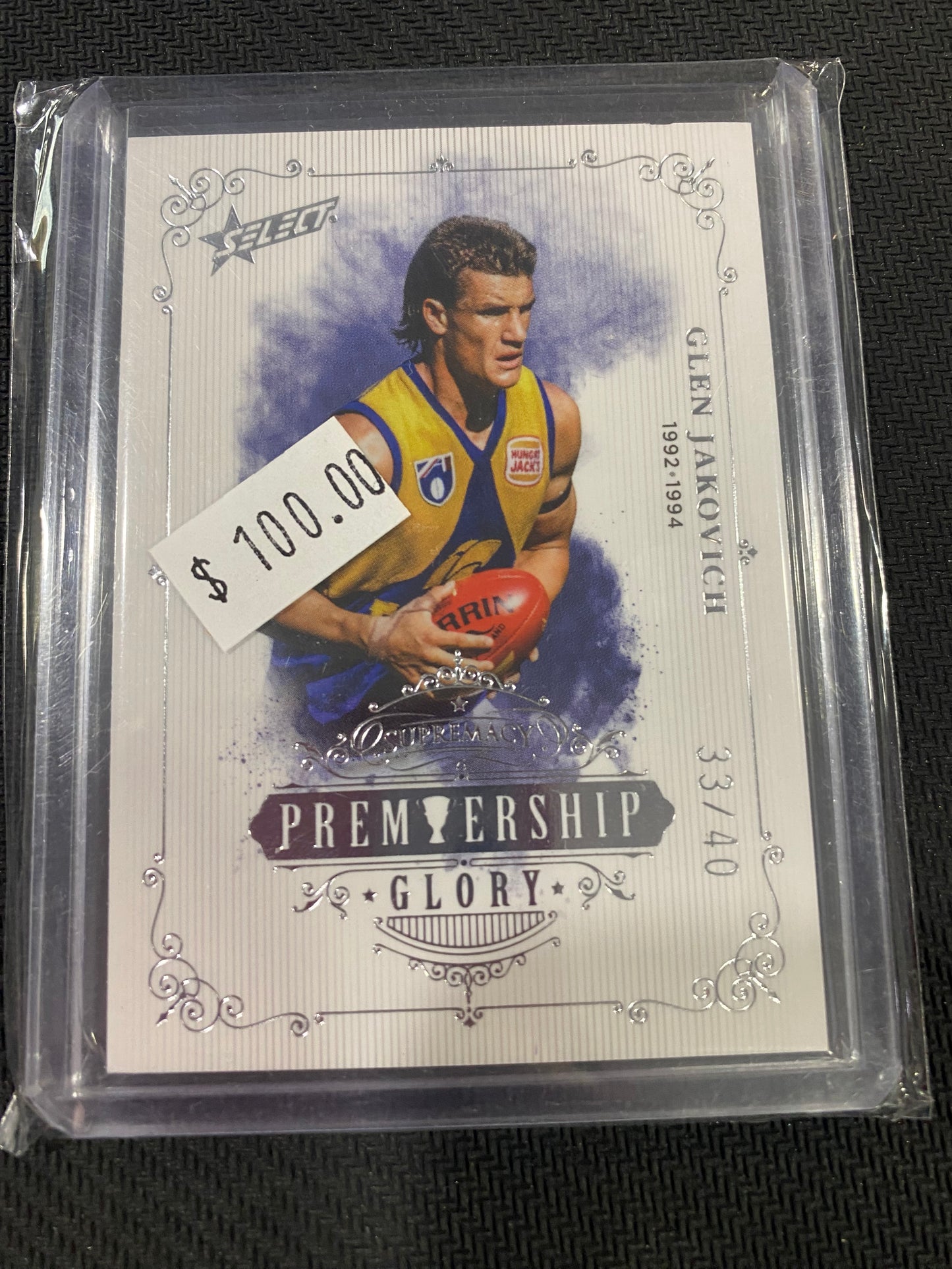 2019 AFL Select Supremacy - Glen Jakovich - Premiership Glory Insert 33/40