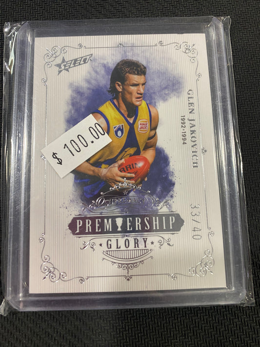2019 AFL Select Supremacy - Glen Jakovich - Premiership Glory Insert 33/40