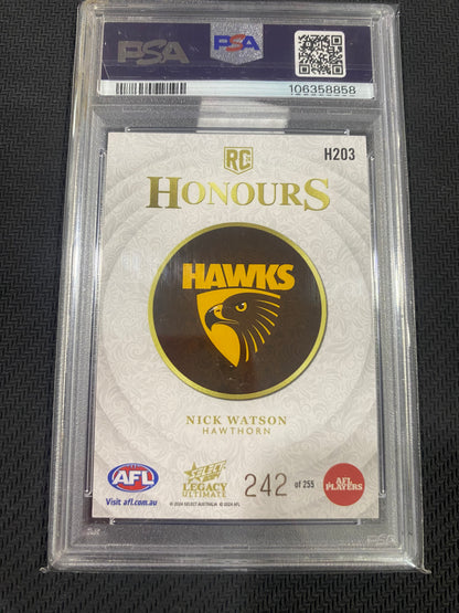2024 AFL Legacy Ultimate - Nick Watson - PSA 10 - Honours 242/255