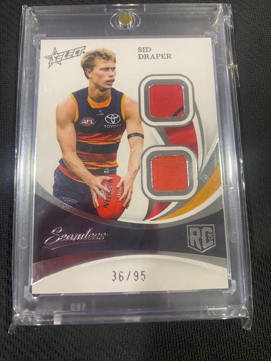 2025 AFL Select Supremacy - Sid Draper - Rookie Double Patch 36/95