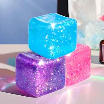 Glitter Cube Squishy (Single)(Assorted)