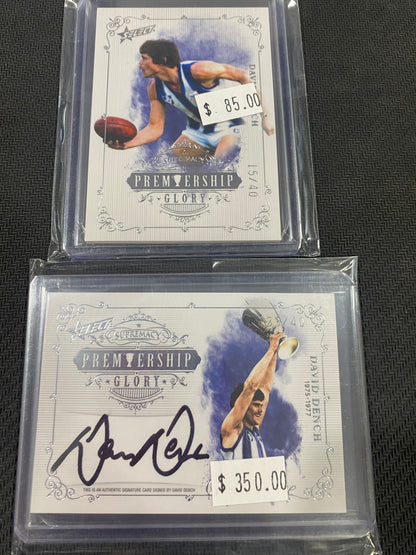 2019 AFL Select - Bundle - David Dench - Premiership Glory Insert 15/40 & Premiership Glory Signature 23/40