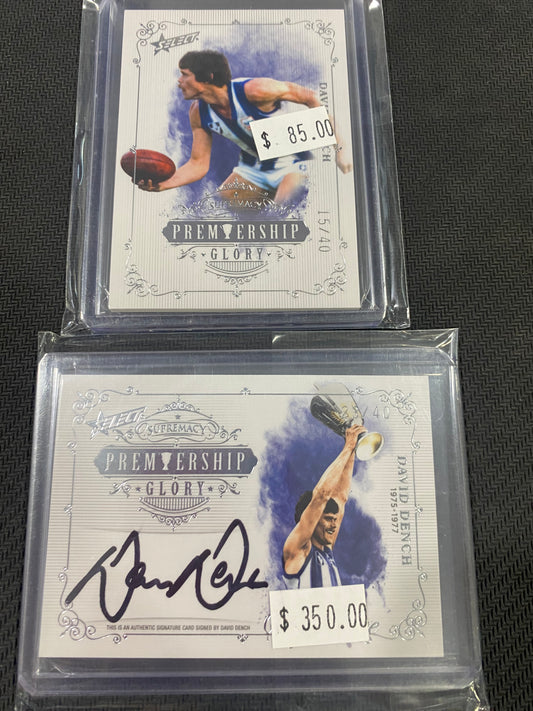2019 AFL Select - Bundle - David Dench - Premiership Glory Insert 15/40 & Premiership Glory Signature 23/40