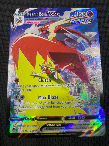 Blaziken VMAX TG15/TG30 - Silver Tempest - Trainer Gallery - Ultra Rare