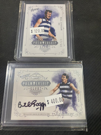 2019 AFL Select Supremacy - Bundle - Bill Goggin - Premiership Glory Insert 07/40 & Premiership Glory Signature 12/40