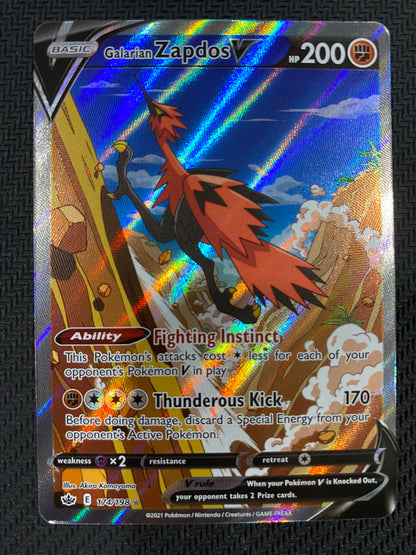 Galarian Zapdos V 174/198 - Chilling Reign - Ultra Rare