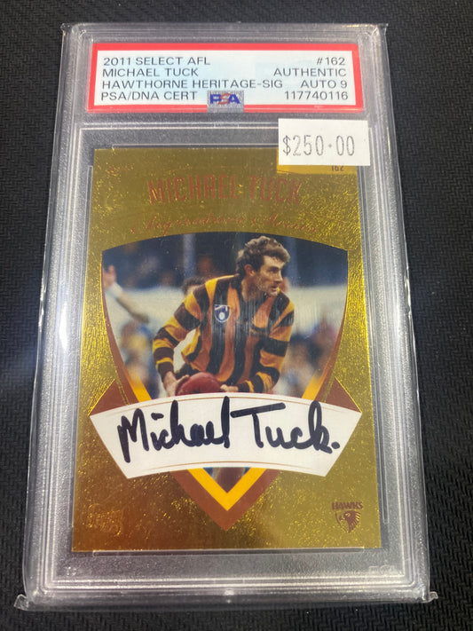 2011 AFL Select - Michael Tuck - Hawthorne Heritage Signature 154/250