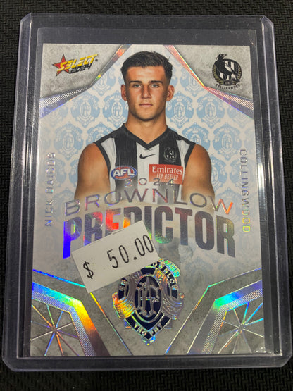 2024 AFL Select - Nick Daicos - Brownlow Predictor Platinum 11/60