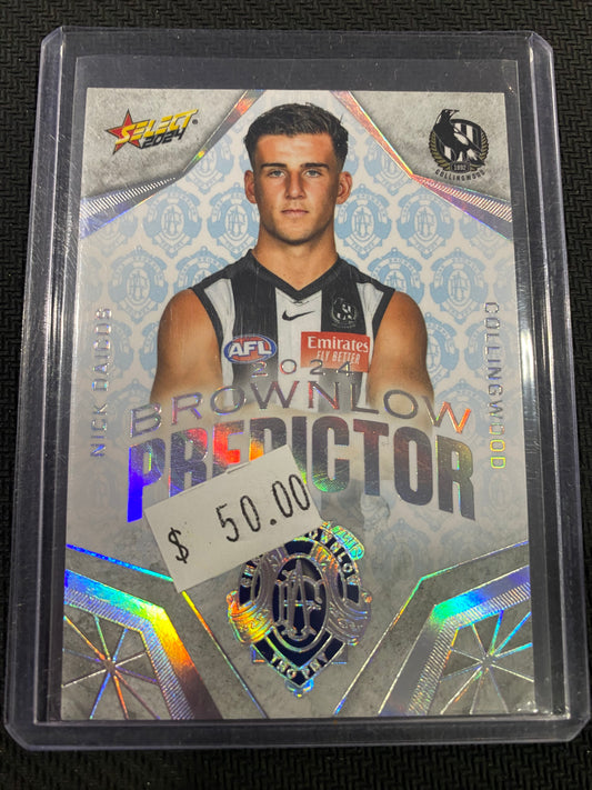 2024 AFL Select - Nick Daicos - Brownlow Predictor Platinum 11/60