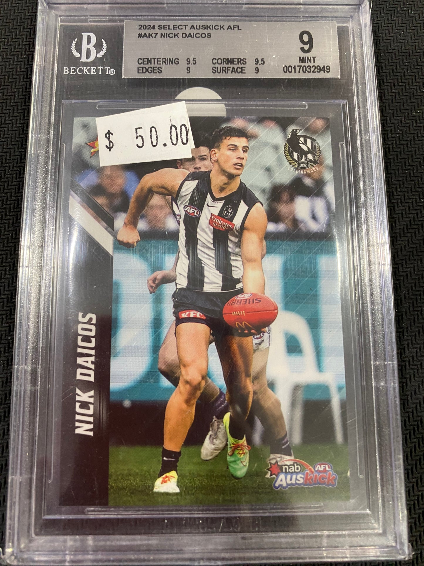 2024 AFL Select - Nick Daicos - BGS 9 - Auskick