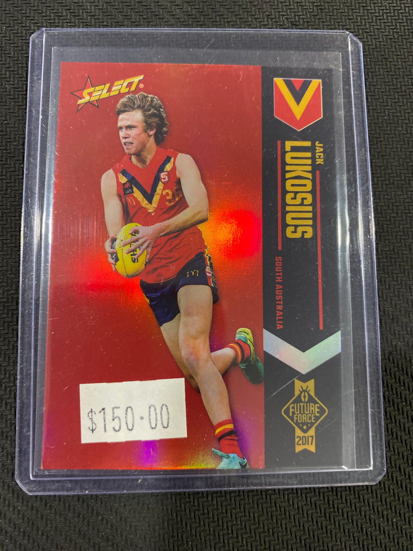2017 AFL Select Future Force - Jack Lukosius - Red 030/40