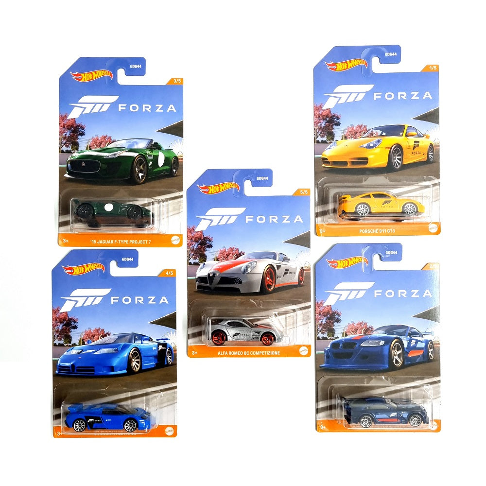 Hot Wheels Forza Scale Diecast Collectible Car Model Assorted (Mystery)