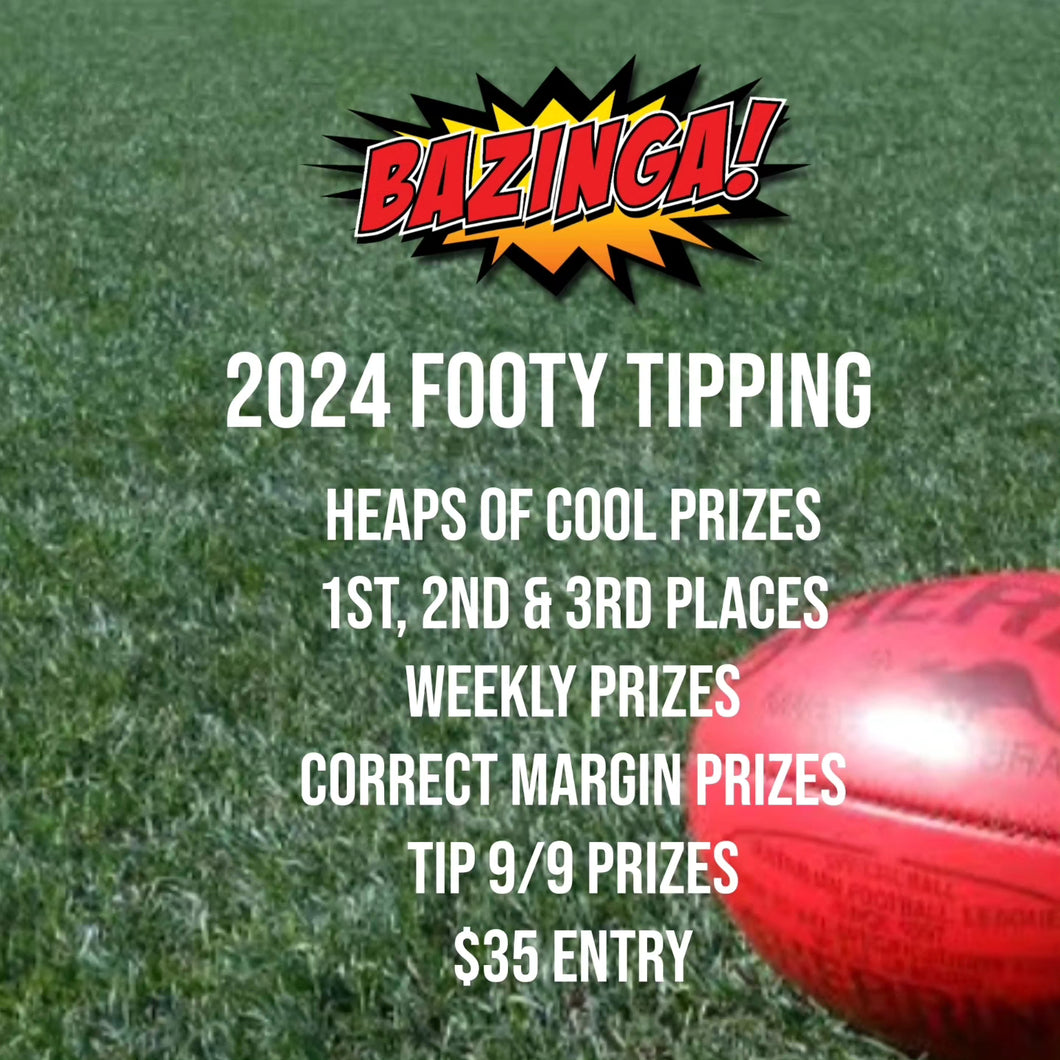Bazinga's 2024 AFL Tipping Comp Entry