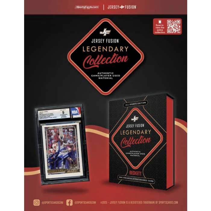 PRE ORDER - LATE DECEMBER - 2025 Jersey Fusion Legendary Collection Box