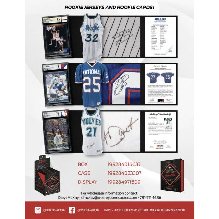 PRE ORDER - LATE DECEMBER - 2025 Jersey Fusion Legendary Collection Box
