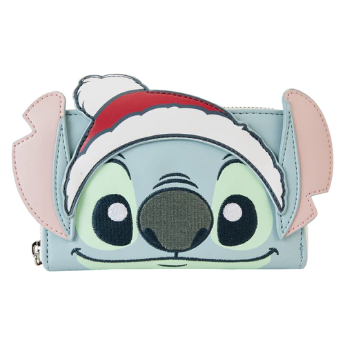 Lilo & Stitch - Stitch Holiday Glitter Zip Around Wallet Purse