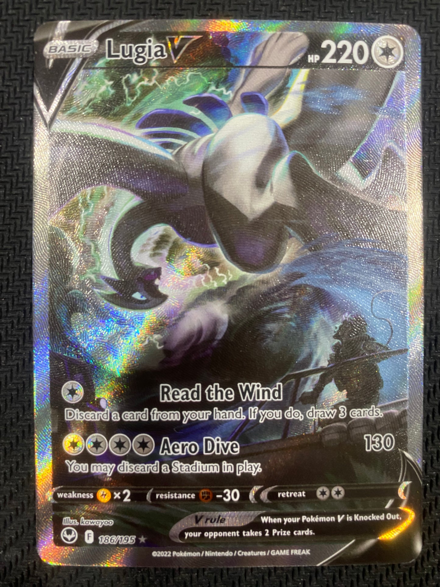 Lugia V (Alternate Art) 186/195 LP - Silver Tempest - Ultra Rare