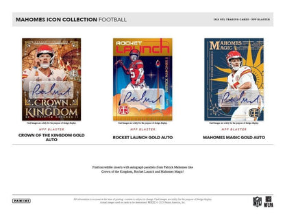 PRE ORDER - JANUARY 2026 - Panini 2025 Mahomes Icon Collection Football Blaster Box