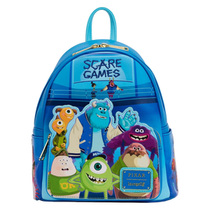 LOUNGEFLY - Monsters University - Scare Games 11” Faux Leather Mini Backpack