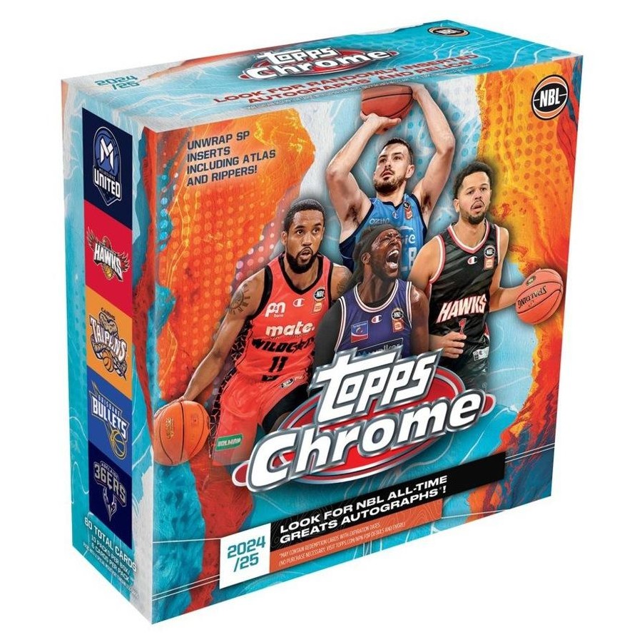 Topps 2024/2025 Chrome NBL Basketball Mega box (10 PACKS)