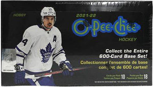 2021/22 Upper Deck O-Pee-Chee Hockey Hobby Box (18 PACKS)