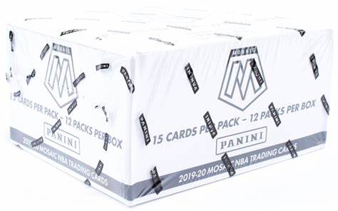 2019-20 Panini Mosaic Basketball Cello Box SEALED (12 PACKS)