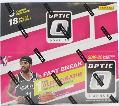 2019-20 Panini Donruss Optic Fast Break Basketball Box (18 PACKS)