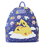 Pokemon - Sleeping Pikachu & Friends 10” Faux Leather Mini Backpack