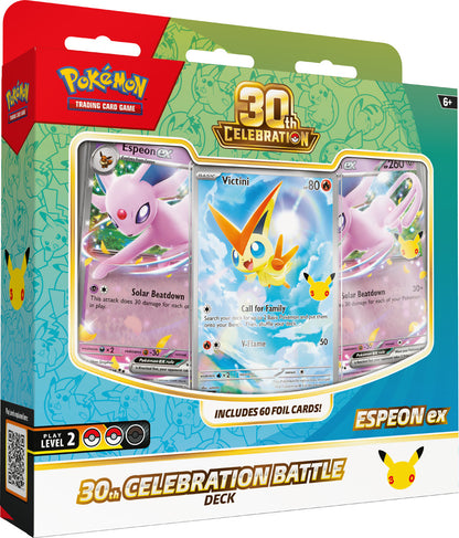 PRE-ORDER COMING SOON: Pokémon TCG: 30th Celebration Battle Deck— Espeon ex / Umbreon ex