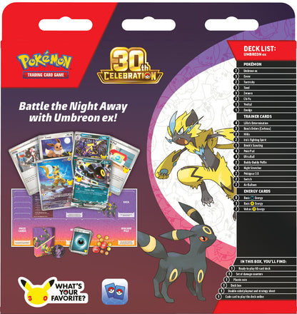 PRE-ORDER COMING SOON: Pokémon TCG: 30th Celebration Battle Deck— Espeon ex / Umbreon ex