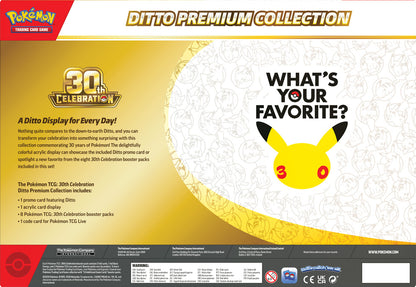 PRE-ORDER COMING SOON: Pokémon TCG: 30th Celebration Ditto Premium Collection