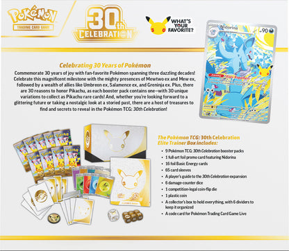 PRE-ORDER COMING SOON: Pokémon TCG: 30th Celebration Elite Trainer Box