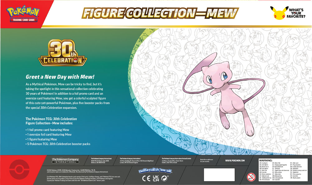 PRE-ORDER COMING SOON: Pokémon TCG: 30th Celebration Figure Collection - Mew / Mewtwo