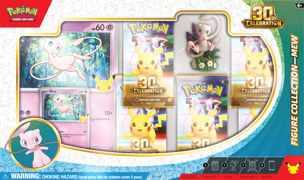PRE-ORDER COMING SOON: Pokémon TCG: 30th Celebration Figure Collection - Mew / Mewtwo