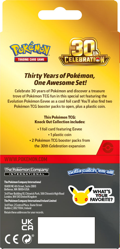 PRE-ORDER COMING SOON: Pokémon TCG: 30th Celebration Knock Out Collection