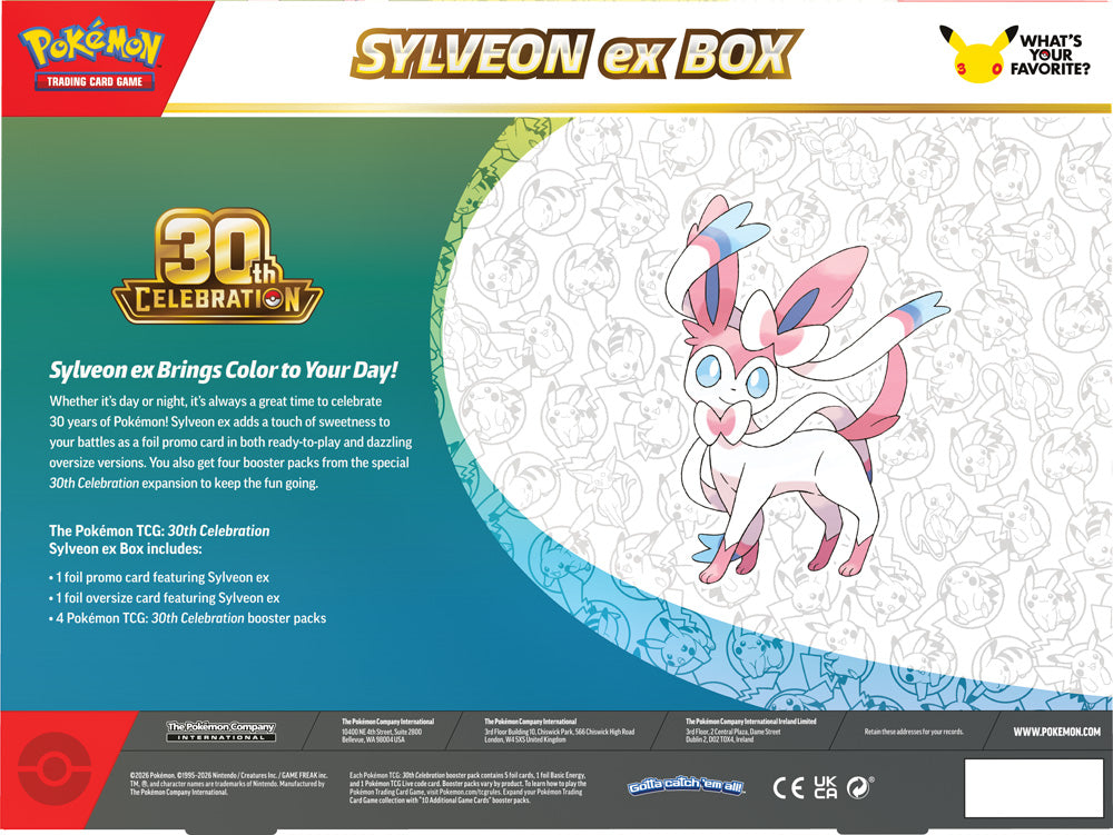 PRE-ORDER COMING SOON: Pokemon TCG: 30th Celebration Sylveon ex Box / Greninja ex Box