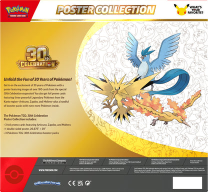 PRE-ORDER COMING SOON: Pokémon TCG: 30th Celebration Poster Collection
