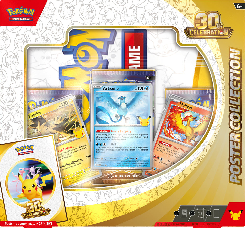 PRE-ORDER COMING SOON: Pokémon TCG: 30th Celebration Poster Collection