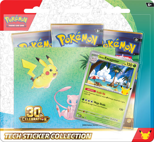 PRE-ORDER COMING SOON: Pokémon TCG: 30th Celebration Tech Sticker Collection